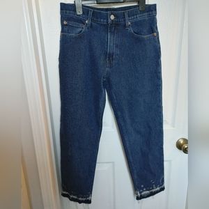 Lucky Brand Relaxed Taper Bleach Splatter Jeans
